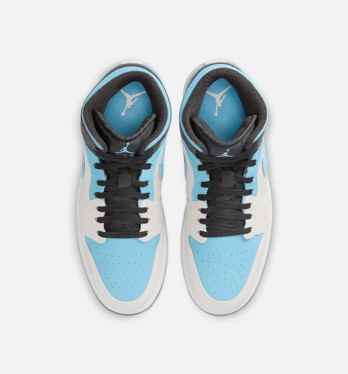 Air Jordan 1 Mid SE Men's Lifestyle Shoes - Summit White / Blue Chill / Black