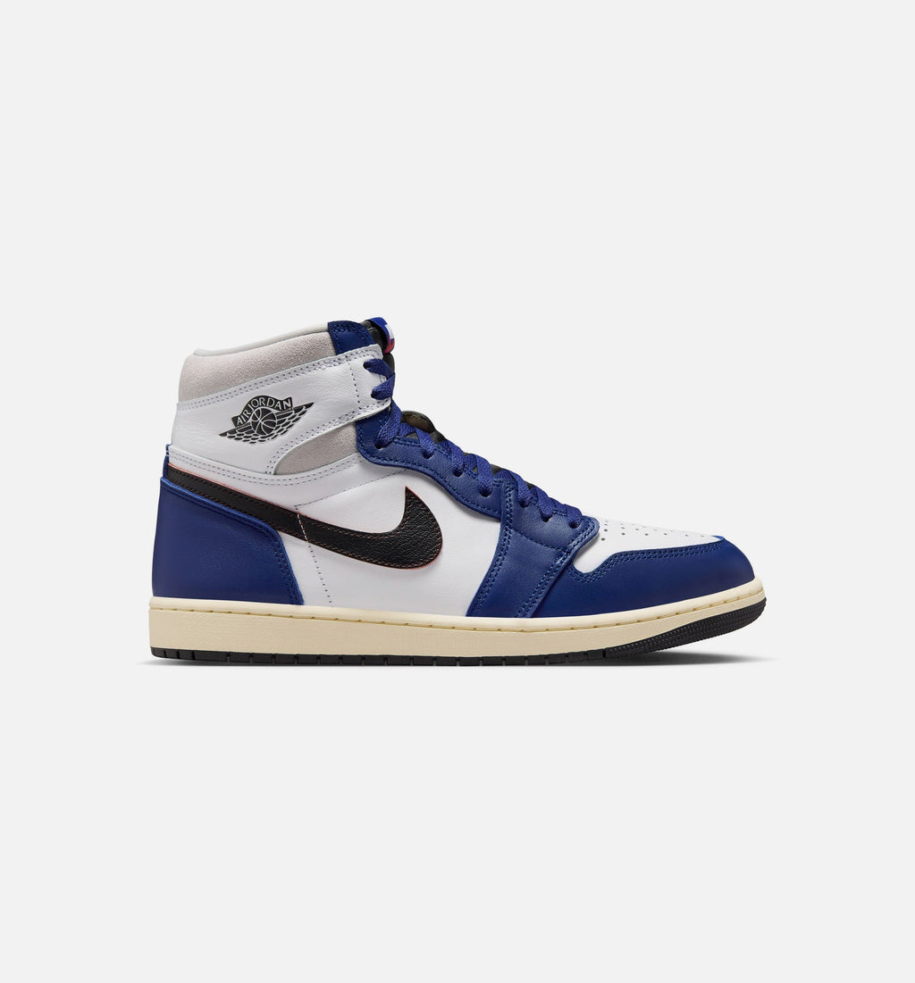 Air Jordan 1 Retro High OG Rare Air Deep Royal Blue Men's Lifestyle Shoes - White/Black/Neutral Grey/Deep Royal Blue